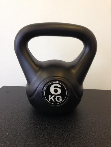 New Kettle Bell Weight 6Kg Workout Quality Plastic Coated